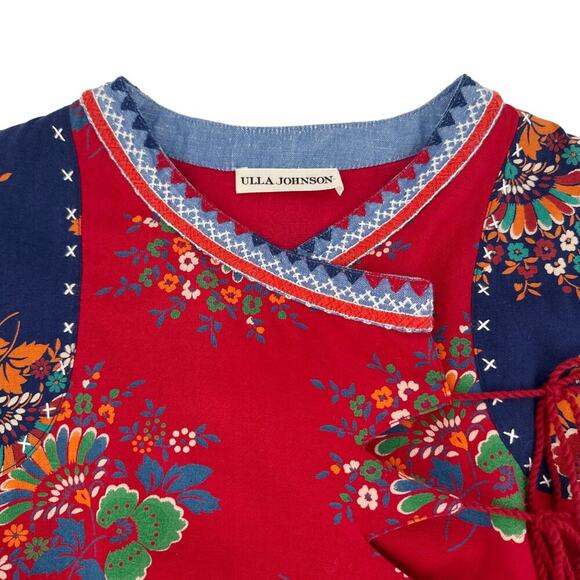 ULLA JOHNSON Vashti Patchwork Jacket 2 - Picture 6 of 12